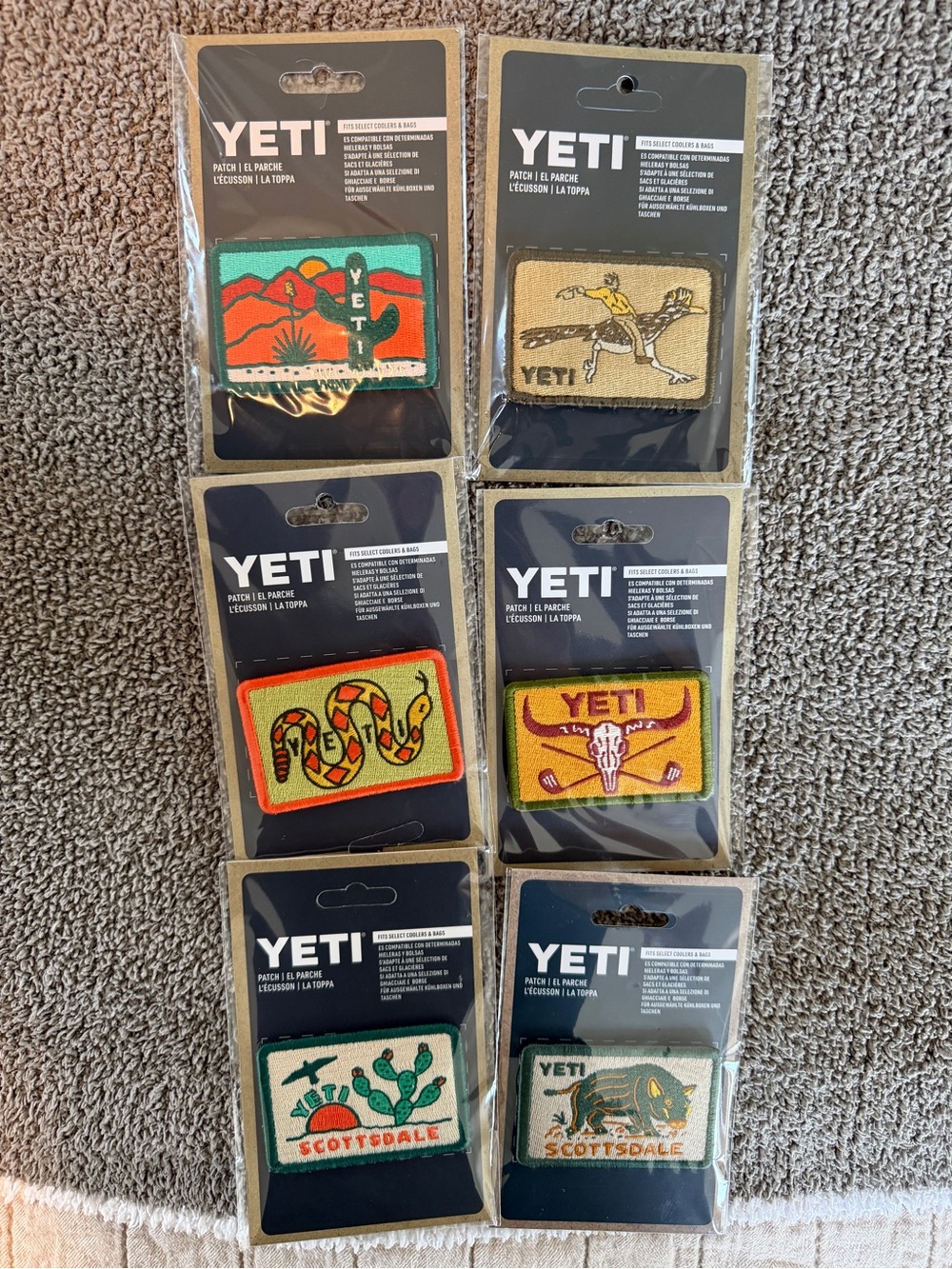 Yeti Scottsdale Store Full Set Arizona Exclusive 6 Patches